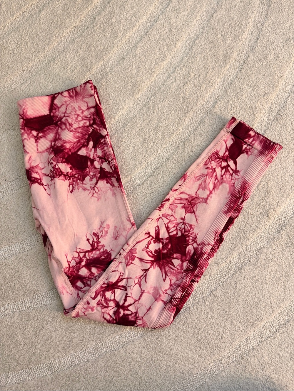 Pink Tie-Dye Leggings